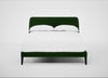 Wallis Bed Double / Smart Velvet Forest / Black"