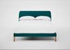 Wallis Bed Double / Smart Velvet Petrol / Natural"