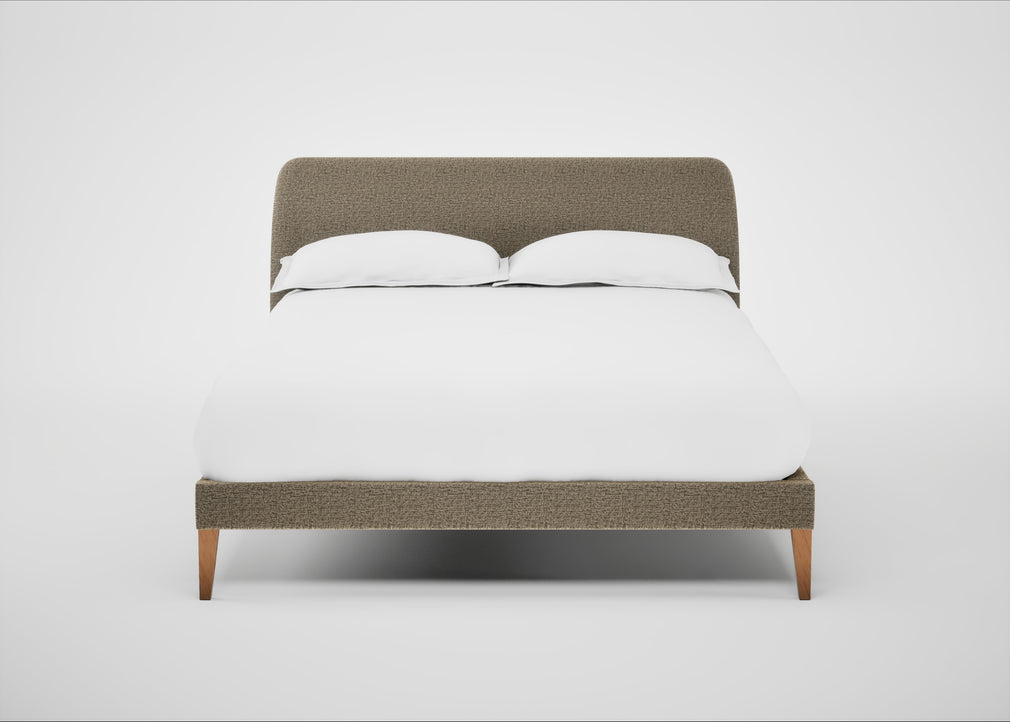 Wallis Bed Double / Boucle Velvet Rocky / Natural"