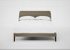 Wallis Bed Double / Boucle Velvet Rocky / Walnut Stained"