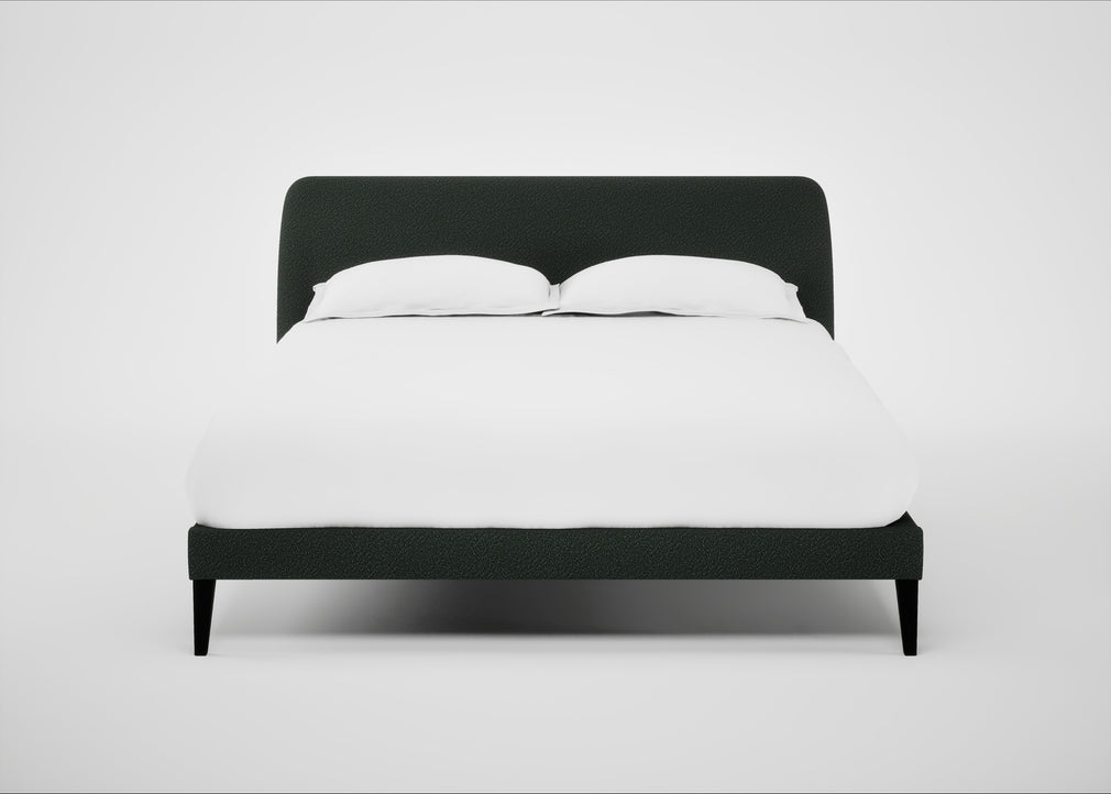 Wallis Bed King / Boucle Fern / Black"