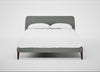 Wallis Bed King / Boucle Steel / Walnut Stained"