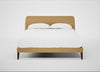 Wallis Bed King / Boucle Tweed Citrine / Walnut Stained"