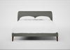 Wallis Bed King / Boucle Tweed Lapis / Walnut Stained"