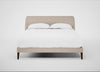 Wallis Bed King / Boucle Tweed Pearl / Walnut Stained"