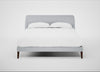 Wallis Bed King / Broad Weave Tin / Walnut Stained"