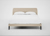 Wallis Bed King / Brushed Cotton Oat / Walnut Stained