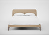 Wallis Bed King / Capelo Linen-Cotton Bamboo / Walnut Stained"