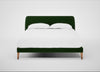 Wallis Bed King / Smart Velvet Forest / Natural"