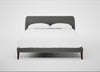 Wallis Bed King / Smart Velvet Mercury / Walnut Stained"