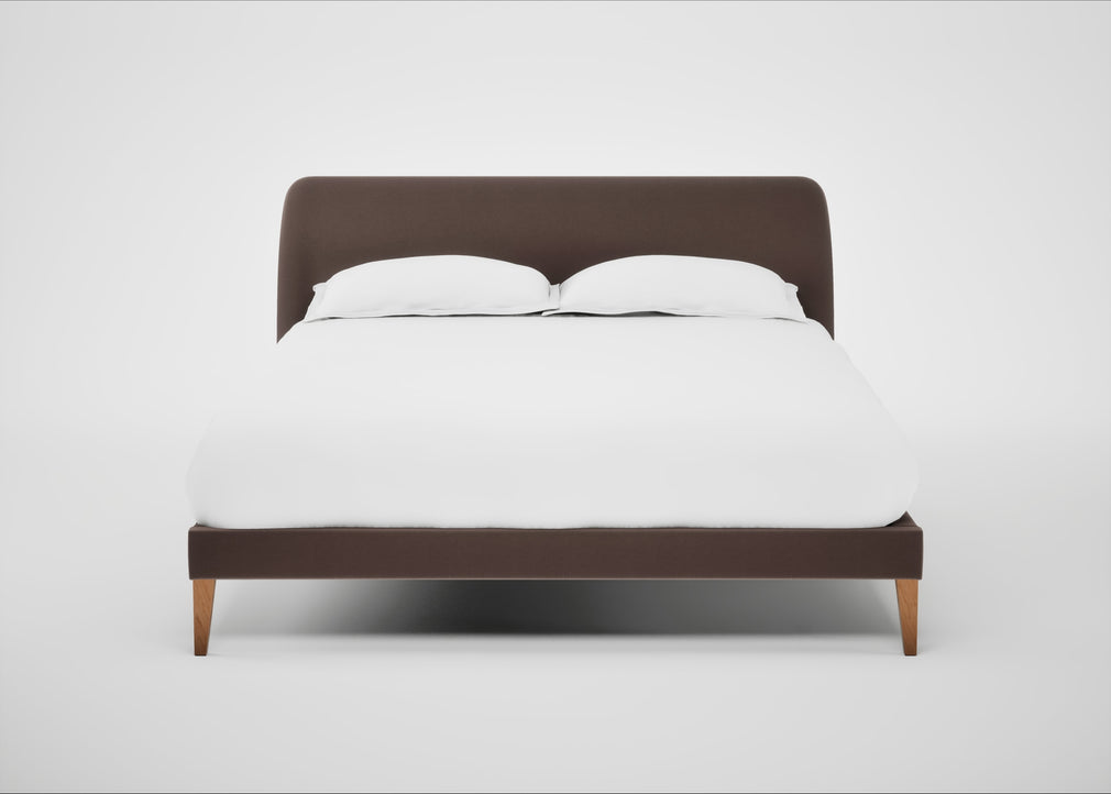 Wallis Bed King / Smart Velvet Mouse / Natural"