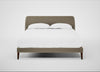 Wallis Bed King / Boucle Velvet Rocky / Walnut Stained"