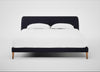 Wallis Bed Super King / Boucle Indigo / Natural"