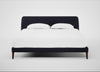 Wallis Bed Super King / Boucle Indigo / Walnut Stained"