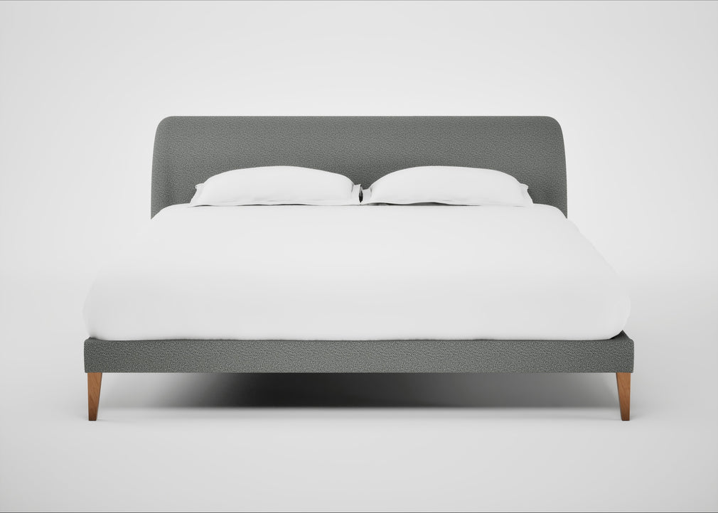 Wallis Bed Super King / Boucle Steel / Natural"