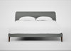 Wallis Bed Super King / Boucle Steel / Walnut Stained"