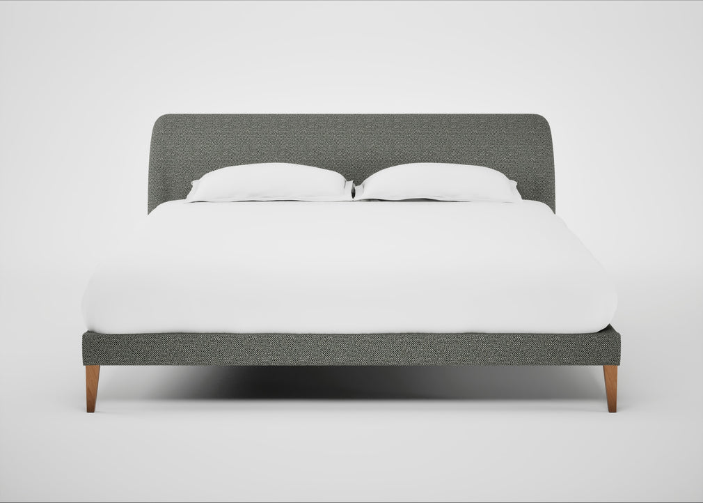 Wallis Bed Super King / Boucle Tweed Lapis / Natural"