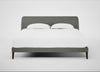 Wallis Bed Super King / Boucle Tweed Lapis / Walnut Stained"