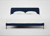 Wallis Bed Super King / Broad Weave Lagoon / Natural"