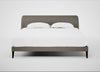 Wallis Bed Super King / Broad Weave Pebble / Black"