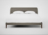 Wallis Bed Super King / Broad Weave Pebble / Walnut Stained"