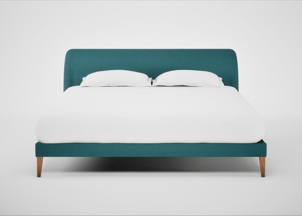 Wallis Bed Super King / Brushed Cotton Cadet / Natural