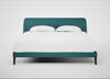 Wallis Bed Super King / Brushed Cotton Cadet / Walnut Stained