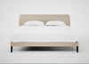 Wallis Bed Super King / Brushed Cotton Oat / Walnut Stained