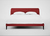 Wallis Bed Super King / Melton Wool Red Oxide / Black"