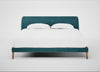 Wallis Bed Super King / Smart Luxe Velvet Airforce Blue / Natural"