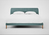 Wallis Bed Super King / Smart Luxe Velvet Mineral Blue / Natural