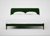 Wallis Bed Super King / Smart Velvet Forest / Walnut Stained"