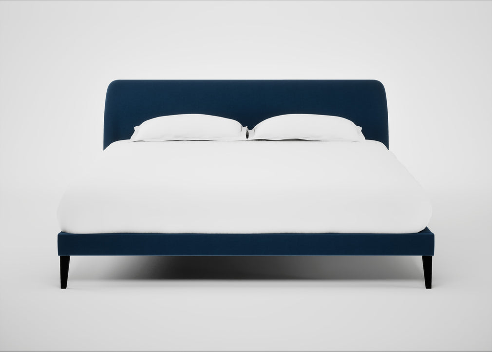 Wallis Bed Super King / Smart Velvet Petrol / Black"
