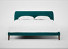 Wallis Bed Super King / Smart Velvet Petrol / Walnut Stained"