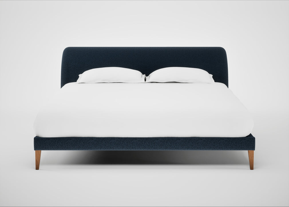 Wallis Bed Super King / Boucle Velvet Space / Natural"
