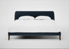 Wallis Bed Super King / Boucle Velvet Space / Walnut Stained"