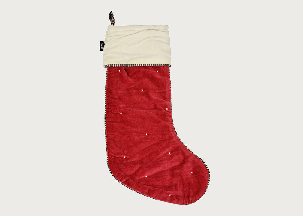 Velvet Stocking Red
