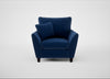 Torino Armchair Cotton Velvet Midnight / Black