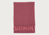Herringbone Wool & Cashmere Throw Pink