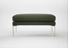Matera Ottoman Loop Boucle Forest / Stainless Steel
