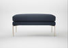 Matera Ottoman Loop Boucle Navy / Stainless Steel