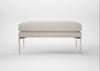 Matera Ottoman Loop Boucle Polar / Stainless Steel