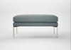 Matera Ottoman Loop Boucle Sky / Stainless Steel