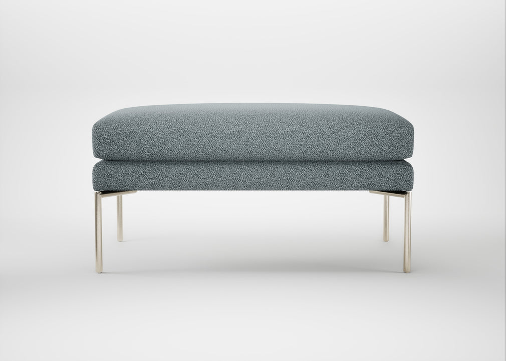 Matera Ottoman Loop Boucle Sky / Stainless Steel