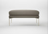 Matera Ottoman Loop Boucle Taupe / Stainless Steel