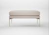 Matera Ottoman Siena Cotton Natural / Stainless Steel