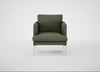 Matera Armchair Loop Boucle Forest / Stainless Steel