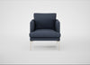 Matera Armchair Loop Boucle Navy / Stainless Steel