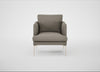 Matera Armchair Loop Boucle Taupe / Stainless Steel