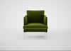 Matera Armchair Nobilis Velvet Leaf / Stainless Steel